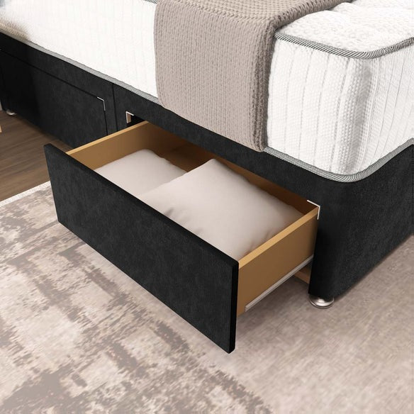 Oslo Divan Bed - Black Naples