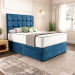 Oslo Divan Bed - Blue Coniston