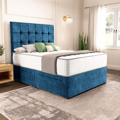 Oslo Divan Bed - Blue Coniston