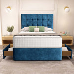 Oslo Divan Bed - Blue Coniston