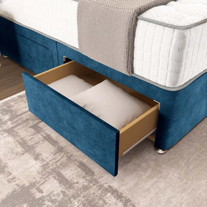 Oslo Divan Bed - Blue Coniston