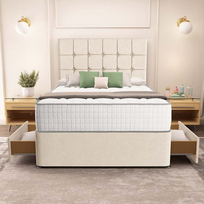 Oslo Divan Bed - Cream Naples