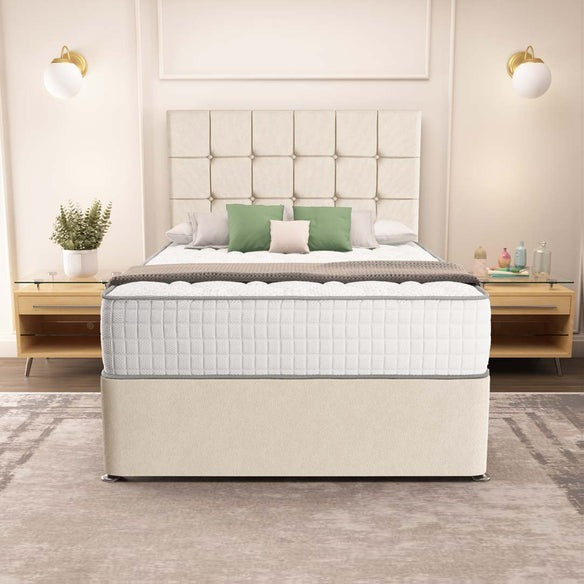 Oslo Divan Bed - Cream Naples