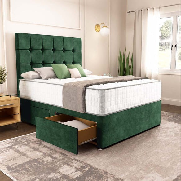 Oslo Divan Bed - Emerald Coniston