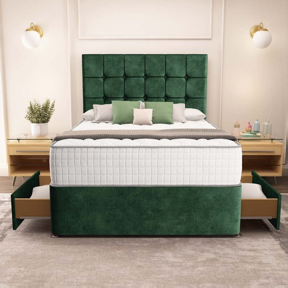 Oslo Divan Bed - Emerald Coniston