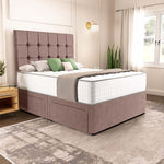 Oslo Divan Bed - Mauve Naples