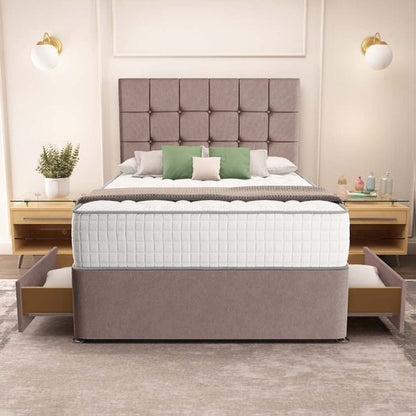 Oslo Divan Bed - Mauve Naples