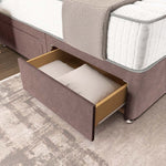 Oslo Divan Bed - Mauve Naples