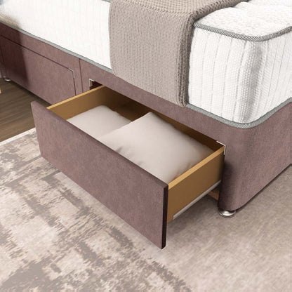 Oslo Divan Bed - Mauve Naples