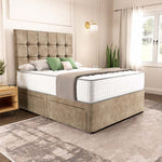 Oslo Divan Bed - Mink Coniston