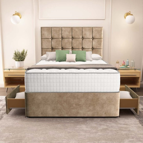 Oslo Divan Bed - Mink Coniston
