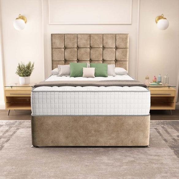 Oslo Divan Bed - Mink Coniston