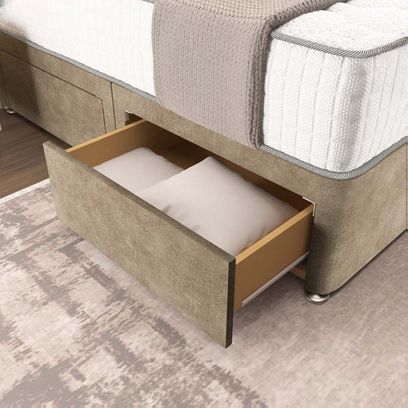 Oslo Divan Bed - Mink Coniston