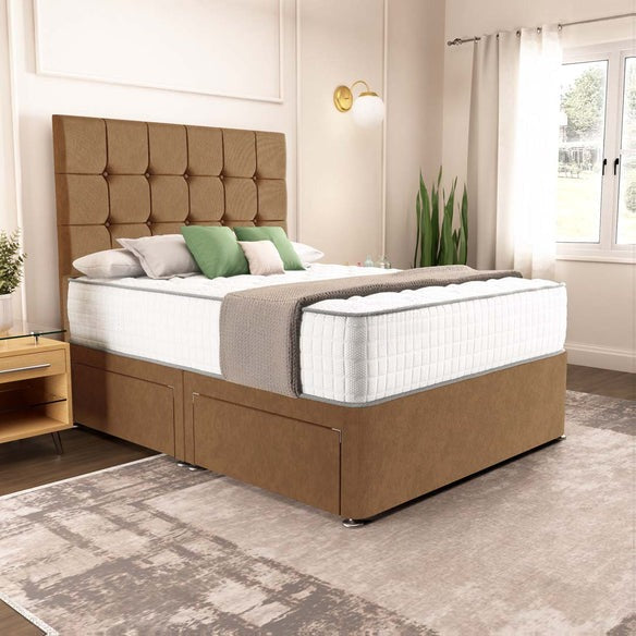 Oslo Divan Bed - Mink Naples