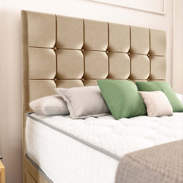 Oslo Divan Bed - Mink Plush Velvet