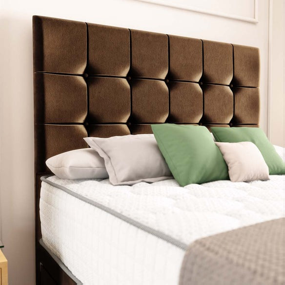 Oslo Divan Bed - Mocca Plush Velvet