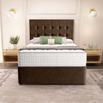 Oslo Divan Bed - Mocca Plush Velvet