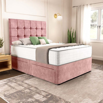 Oslo Divan Bed - Pink Coniston