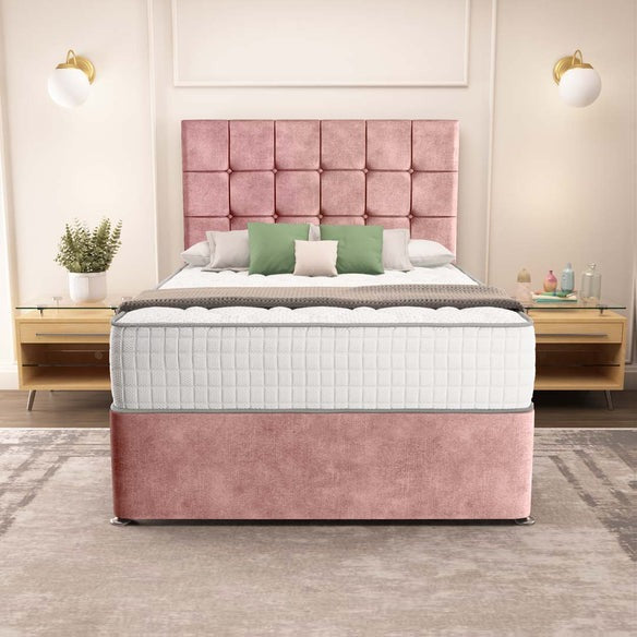 Oslo Divan Bed - Pink Coniston