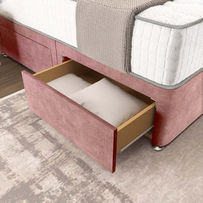 Oslo Divan Bed - Pink Coniston