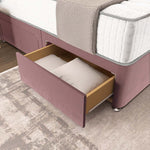 Oslo Divan Bed - Pink Plush Velvet