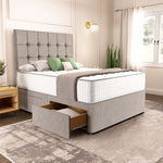 Oslo Divan Bed - Seal Grey Naples