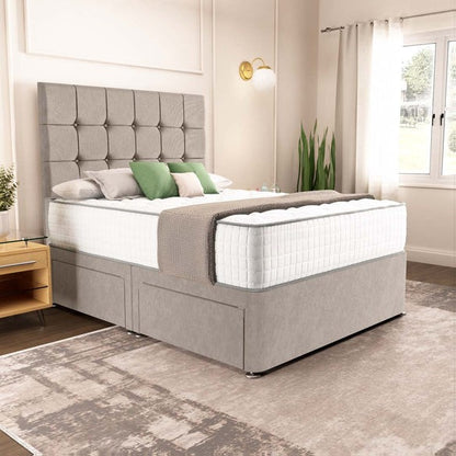 Oslo Divan Bed - Seal Grey Naples