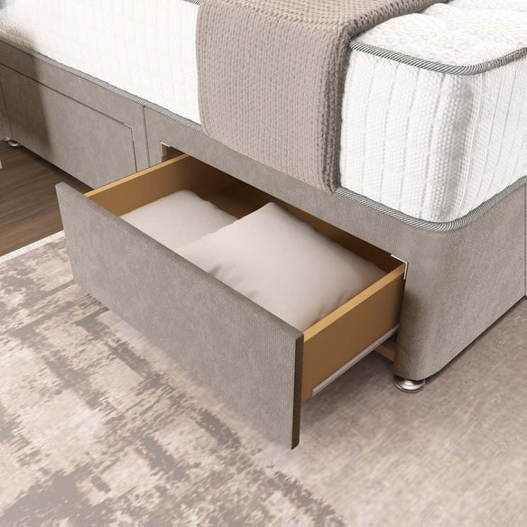 Oslo Divan Bed - Seal Grey Naples