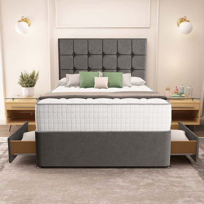 Oslo Divan Bed - Slate Grey Naples