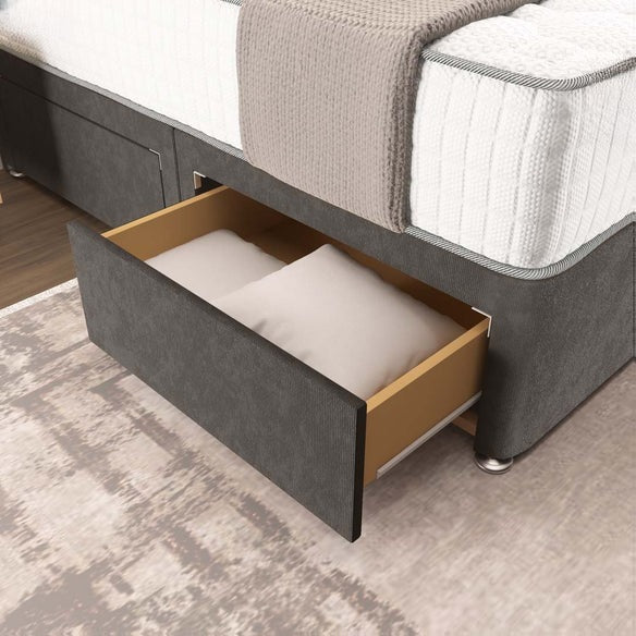 Oslo Divan Bed - Slate Grey Naples
