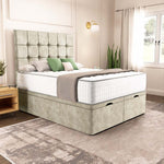 Oslo Ottoman Divan Bed - Almond Coniston