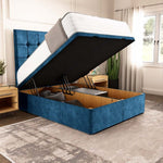 Oslo Ottoman Divan Bed - Blue Coniston