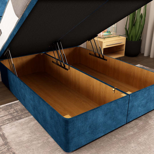 Oslo Ottoman Divan Bed - Blue Coniston