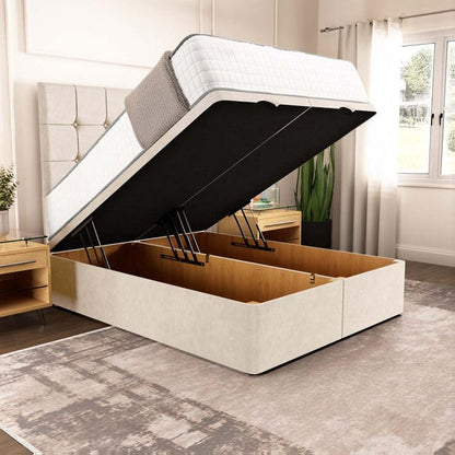 Oslo Ottoman Divan Bed - Cream Naples