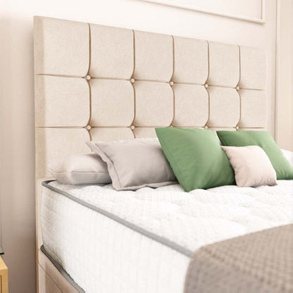 Oslo Ottoman Divan Bed - Cream Naples