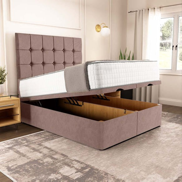 Oslo Ottoman Divan Bed - Mauve Naples