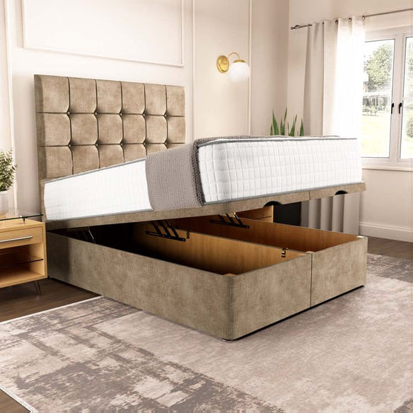 Oslo Ottoman Divan Bed - Mink Coniston