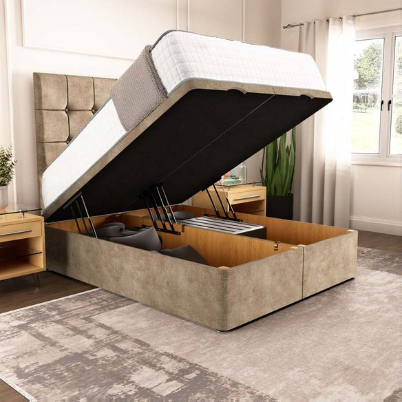 Oslo Ottoman Divan Bed - Mink Coniston