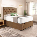Oslo Ottoman Divan Bed - Mink Naples