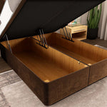 Oslo Ottoman Divan Bed - Mocca Plush Velvet