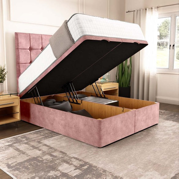 Oslo Ottoman Divan Bed - Pink Coniston