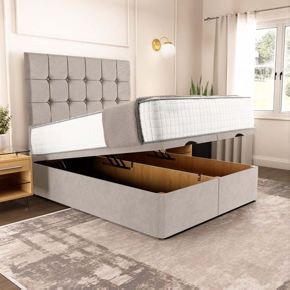 Oslo Ottoman Divan Bed - Seal Grey Naples