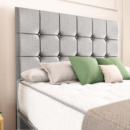 Oslo Ottoman Divan Bed - Silver Linoso