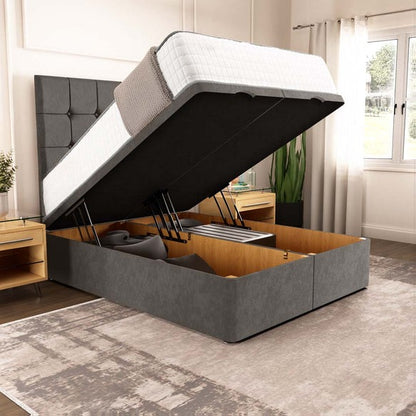 Oslo Ottoman Divan Bed - Slate Grey Naples
