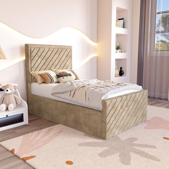 Oxford Kids Upholstered Bed - Mink Coniston