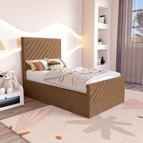 Oxford Kids Upholstered Bed - Mink Naples