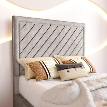 Oxford Kids Upholstered Bed - Seal Grey Naples