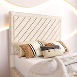 Oxford Kids Upholstered Ottoman Bed - Cream Naples