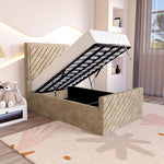 Oxford Kids Upholstered Ottoman Bed - Mink Coniston