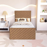 Oxford Kids Upholstered Ottoman Bed - Mink Naples